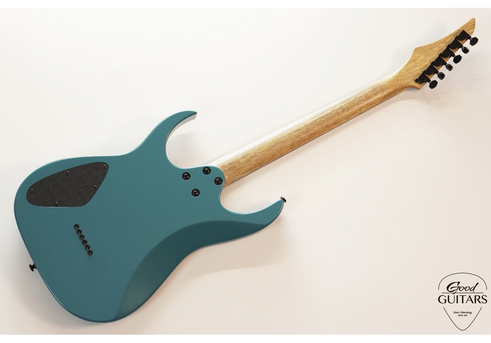 INT Guitars Superstrat Baritone Turquoise Blue #617498