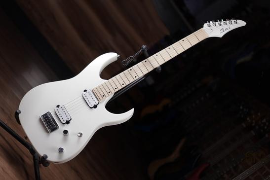 INT Guitars Superstrat Baritone White #617750