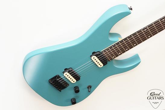 INT Guitars Superstrat Baritone Turquoise Blue #617489