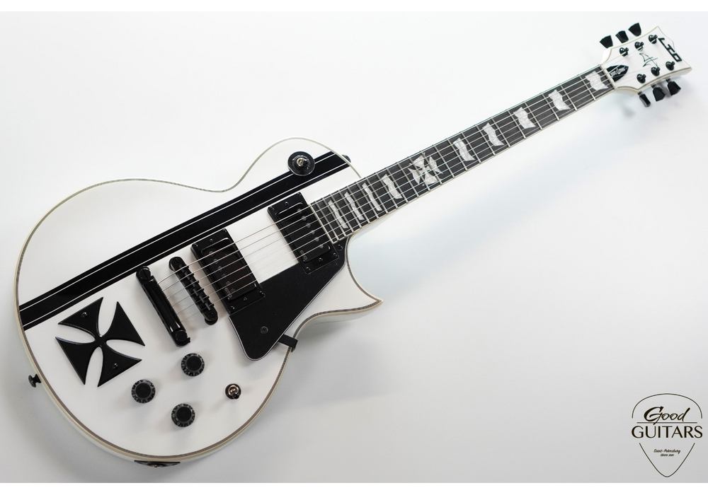 LTD Iron Cross Snow White James Hetfield Signature #624692