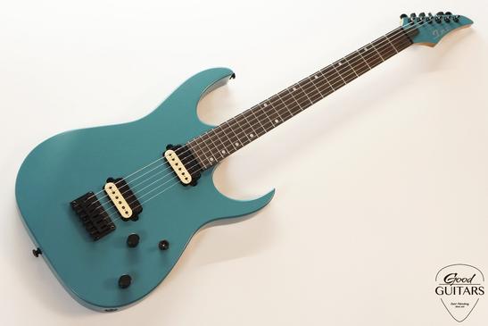 INT Guitars Superstrat Baritone Turquoise Blue #617483