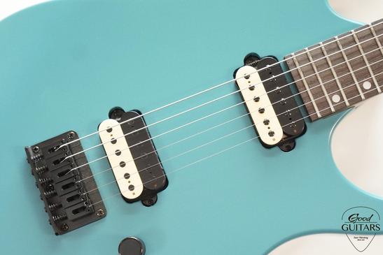 INT Guitars Superstrat Baritone Turquoise Blue #617495