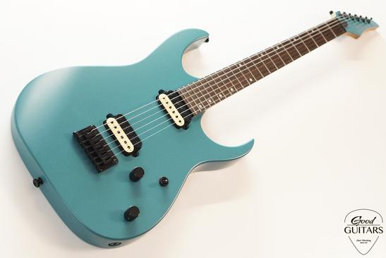 INT Guitars Superstrat Baritone Turquoise Blue #617486