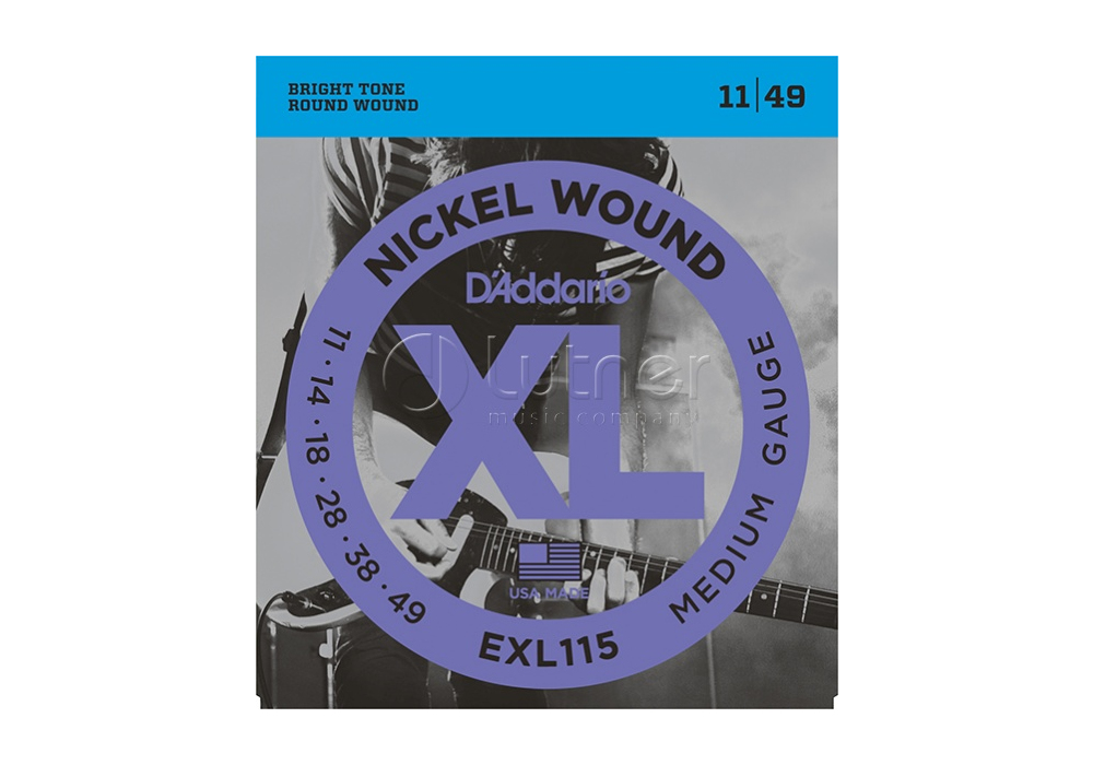 D`Addario EXL115 XL Nickel Wound, Blues/Jazz Rock (11-49) #428