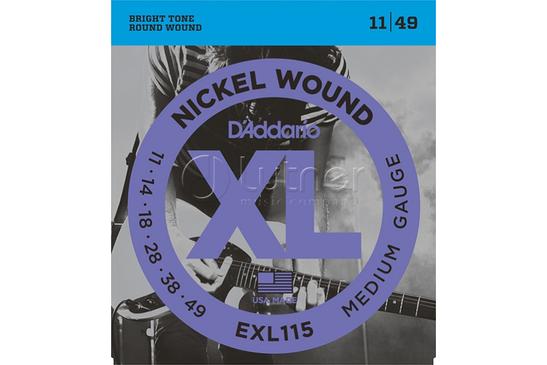 D`Addario EXL115 XL Nickel Wound, Blues/Jazz Rock (11-49) #428